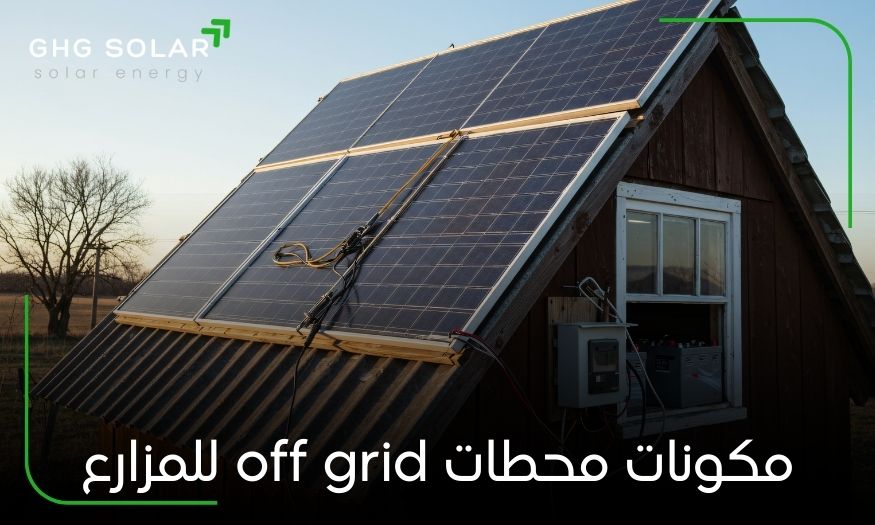 مكونات محطات off grid للمزارع